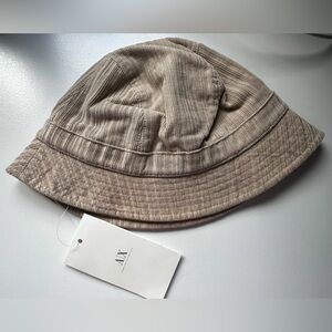 Armani Exchange Light Tan Bucket Hat